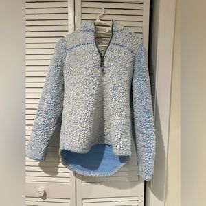 GreenTea Soft/Fluffy Blue Quarter Zip